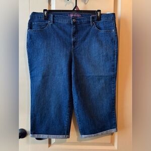 Gloria Vanderbilt Capris SZ 18 Blue